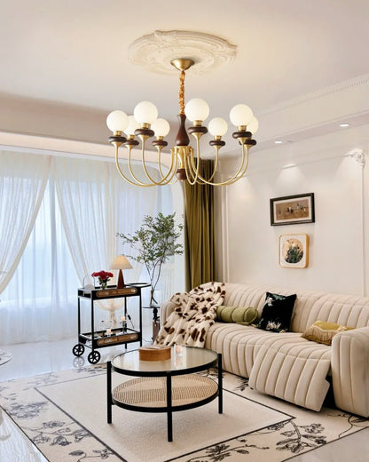 Bellagio Arc Chandelier - Elegant Design with Adjustable Height & LED