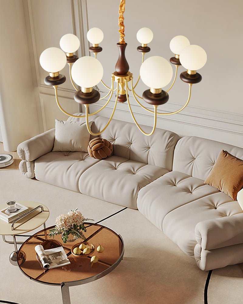 Bellagio Arc Chandelier - Elegant Design with Adjustable Height & LED