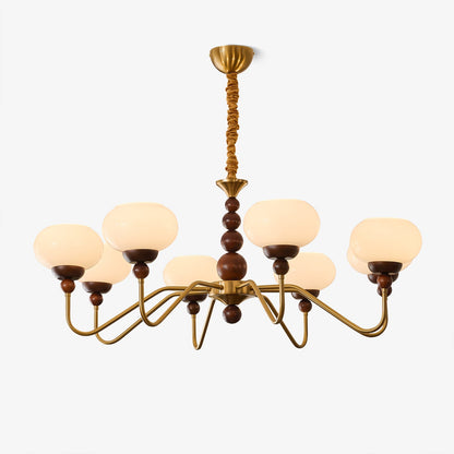 Elegant Bellini Chandelier - Crystal Accents, Adjustable Height