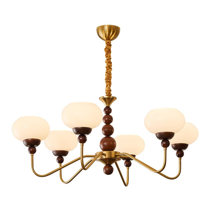 Elegant Bellini Chandelier - Crystal Accents, Adjustable Height