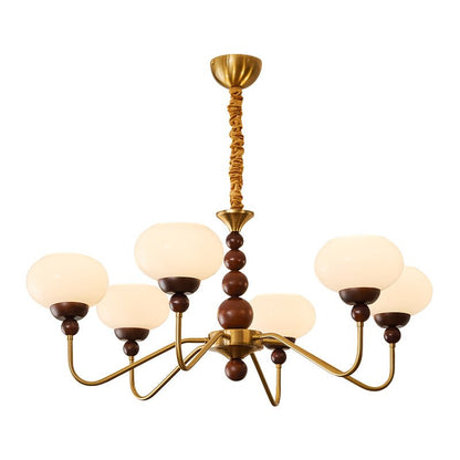 Elegant Bellini Chandelier - Crystal Accents, Adjustable Height