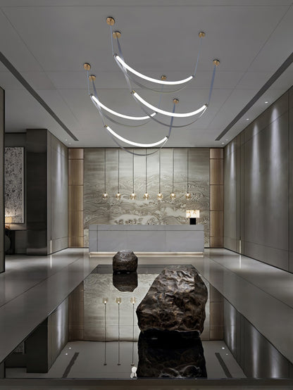 Belt Pendant Lamp - Adjustable Height, Energy-Efficient LED Lighting