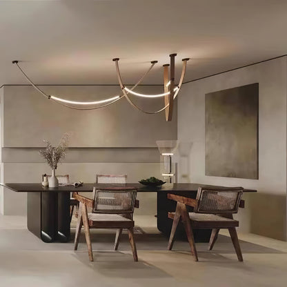 Belt Pendant Lamp - Adjustable Height, Energy-Efficient LED Lighting