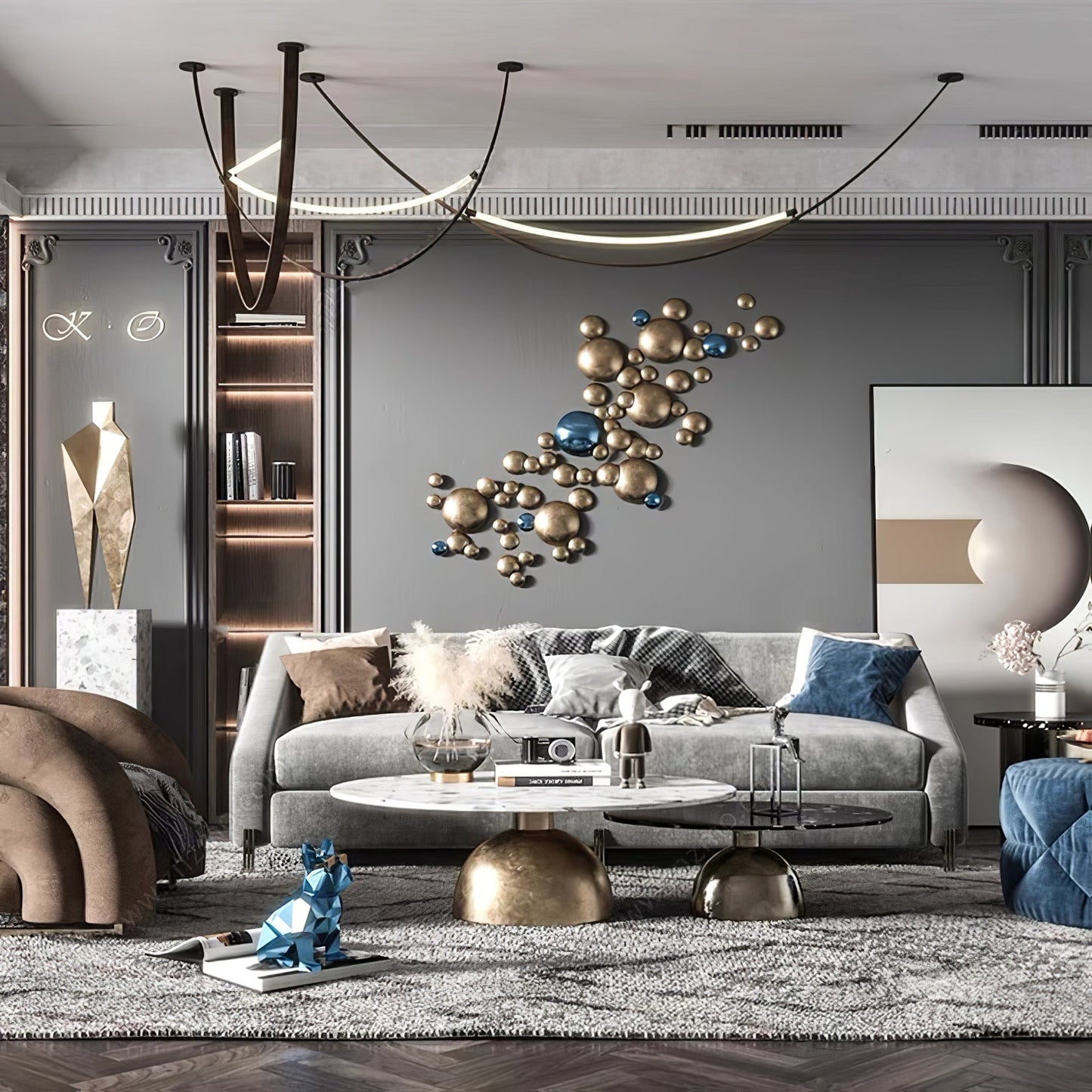 Belt Pendant Lamp - Adjustable Height, Energy-Efficient LED Lighting