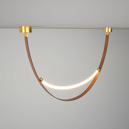 Belt Pendant Lamp - Adjustable Height, Energy-Efficient LED Lighting