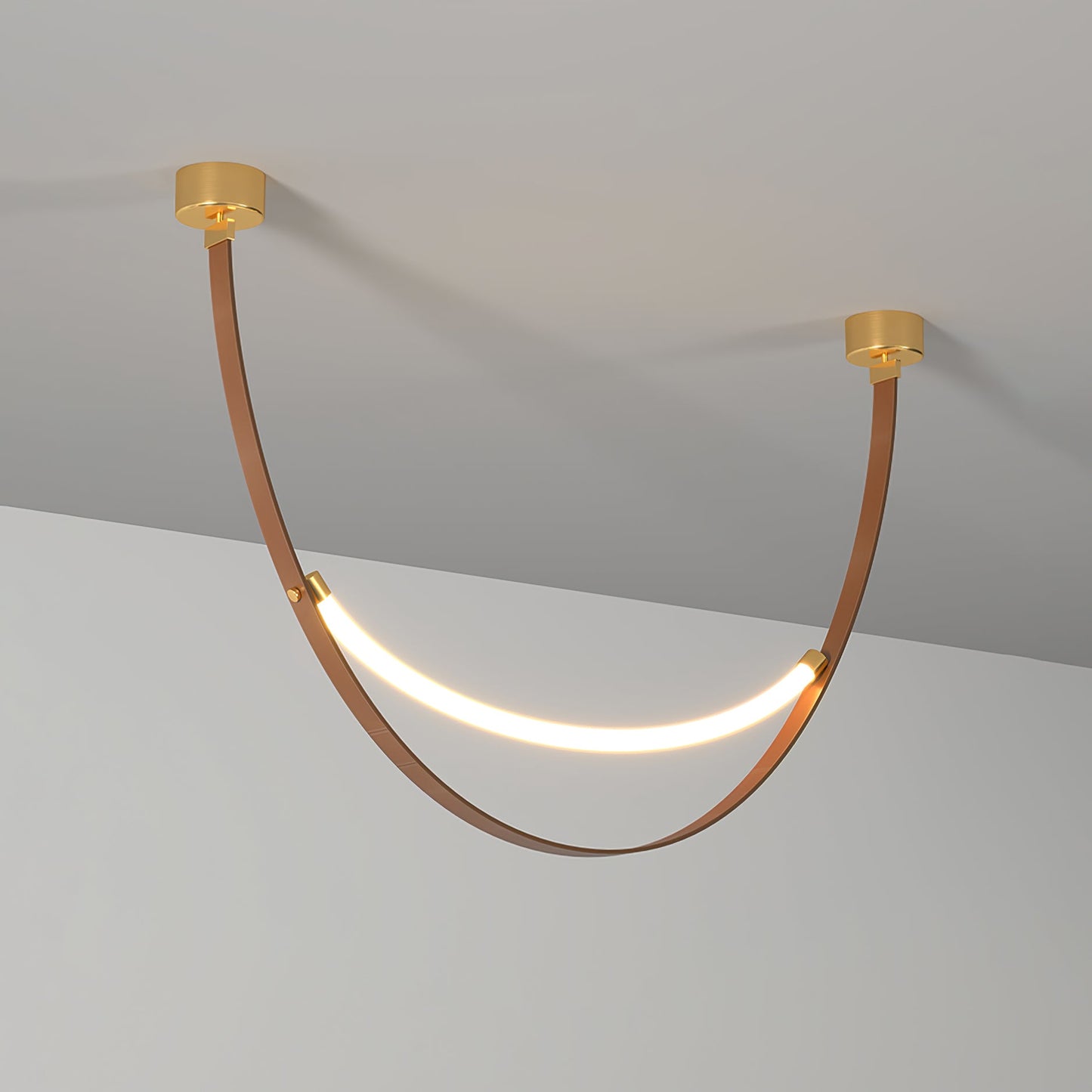 Belt Pendant Lamp - Adjustable Height, Energy-Efficient LED Lighting