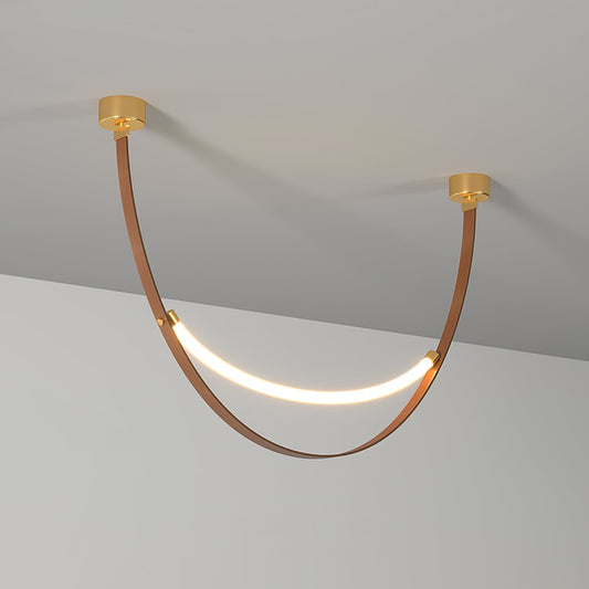 Belt Pendant Lamp - Adjustable Height, Energy-Efficient LED Lighting