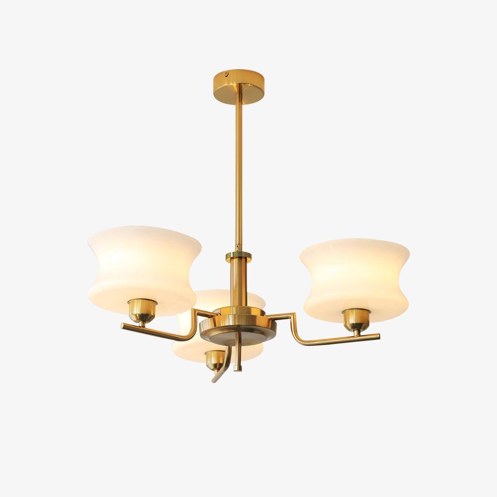 Elegant Crystal Chandelier with Adjustable Height and LED Compatibilit
