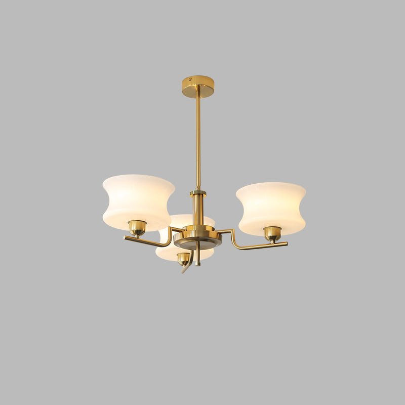 Elegant Crystal Chandelier with Adjustable Height and LED Compatibilit