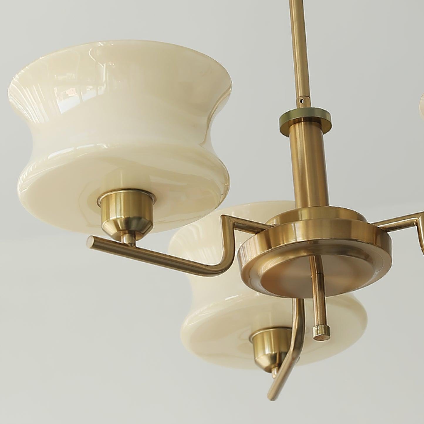 Elegant Crystal Chandelier with Adjustable Height and LED Compatibilit