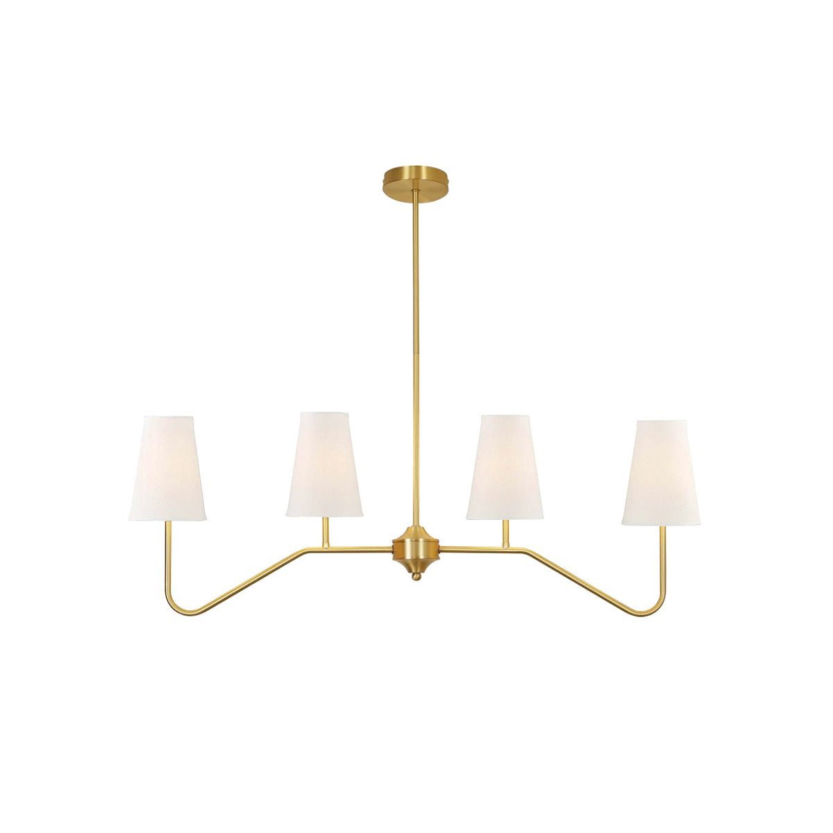 Granteau Modern Chandelier with Adjustable Height and Crystal Accents