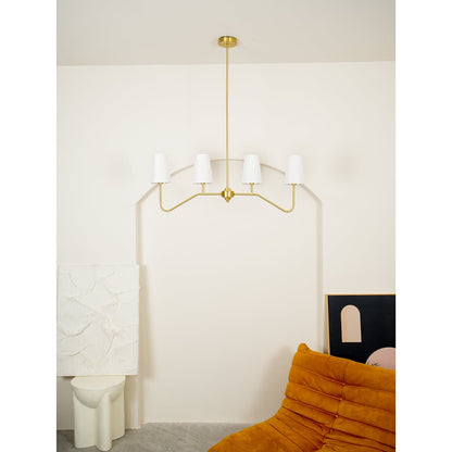 Granteau Modern Chandelier with Adjustable Height and Crystal Accents