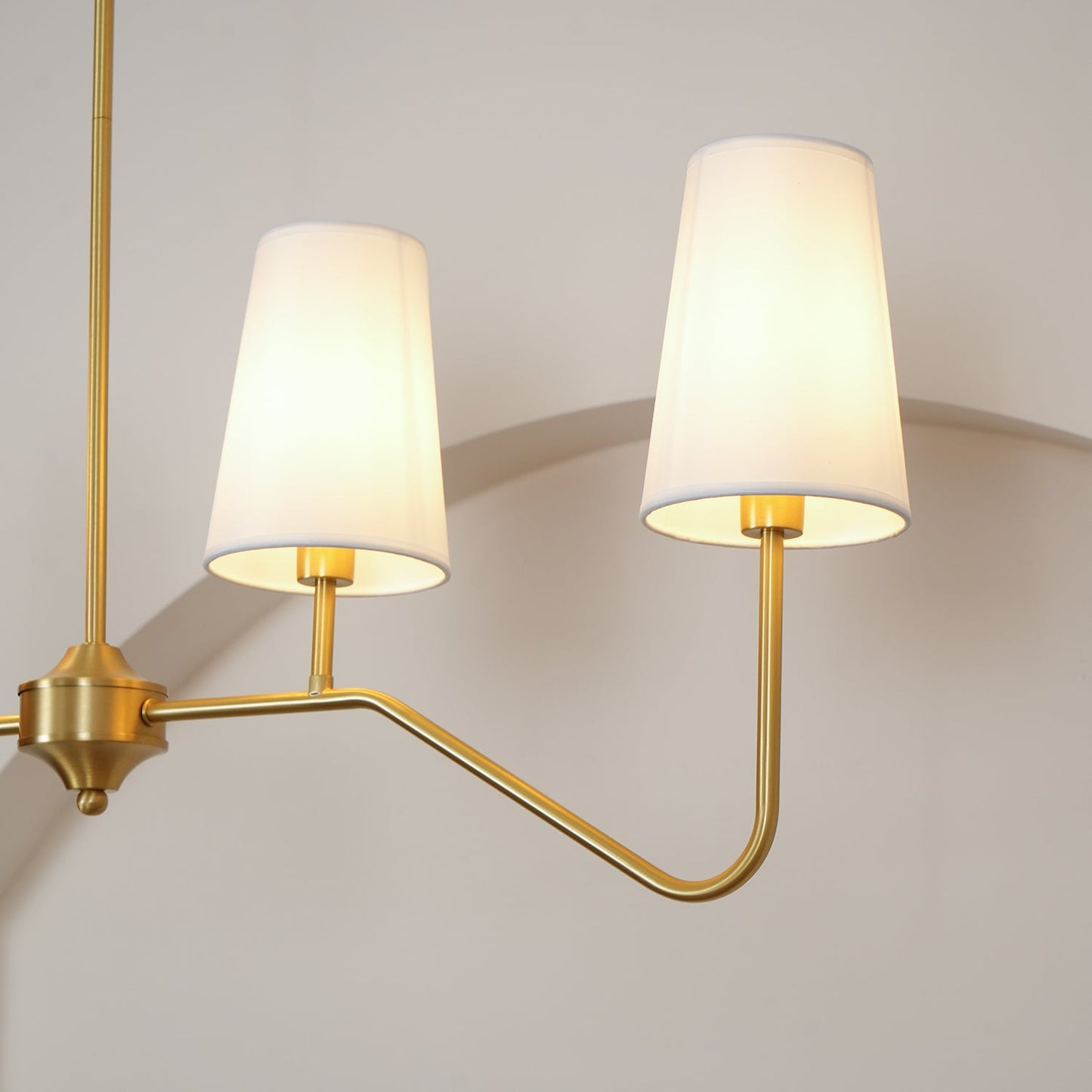 Granteau Modern Chandelier with Adjustable Height and Crystal Accents