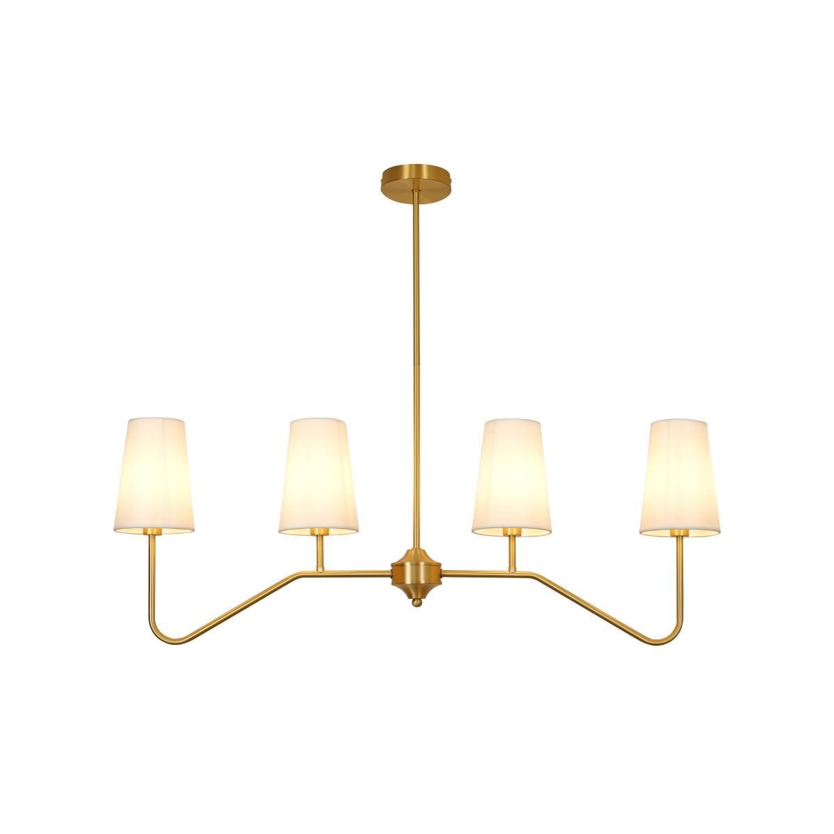 Granteau Modern Chandelier with Adjustable Height and Crystal Accents