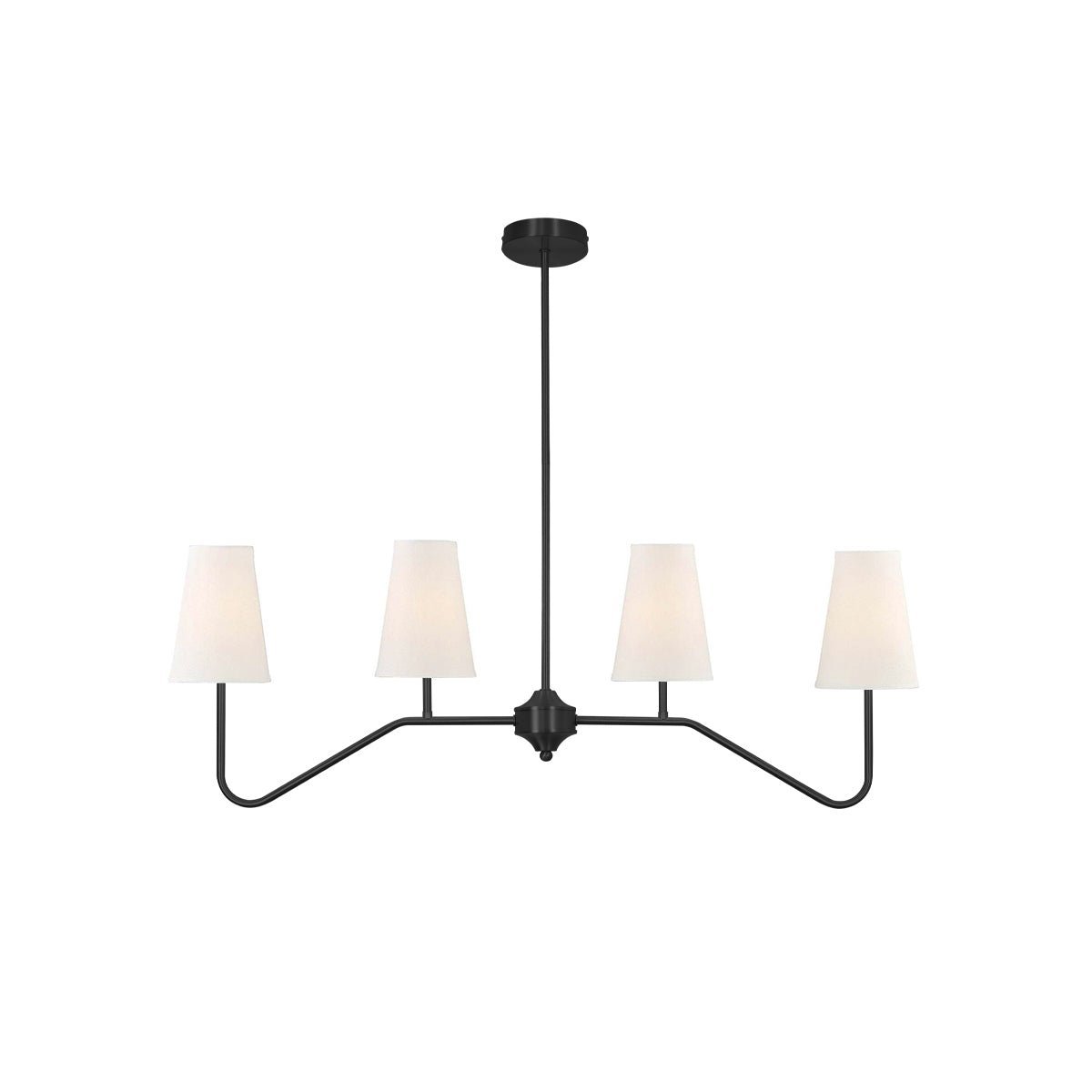 Granteau Modern Chandelier with Adjustable Height and Crystal Accents