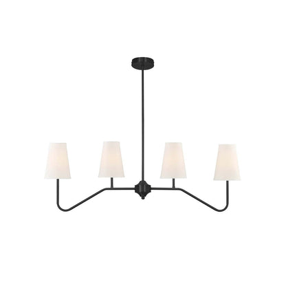 Granteau Modern Chandelier with Adjustable Height and Crystal Accents