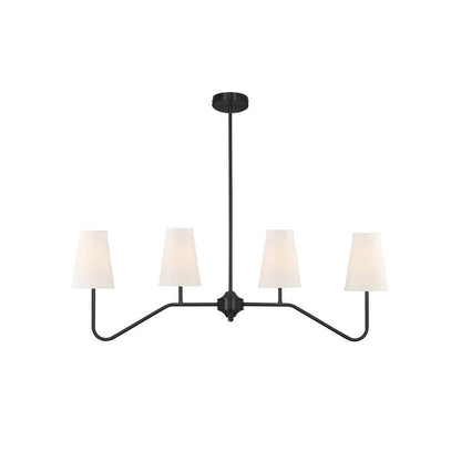 Granteau Modern Chandelier with Adjustable Height and Crystal Accents