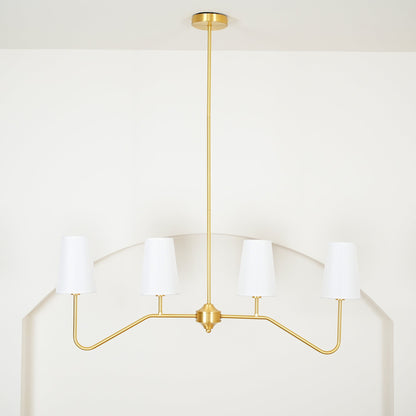 Granteau Modern Chandelier with Adjustable Height and Crystal Accents