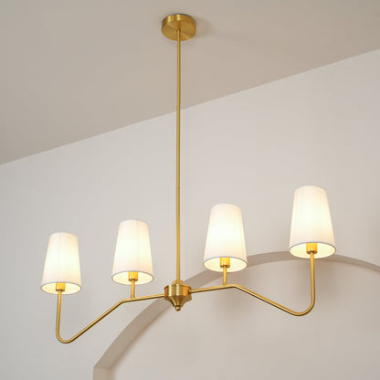 Granteau Modern Chandelier with Adjustable Height and Crystal Accents