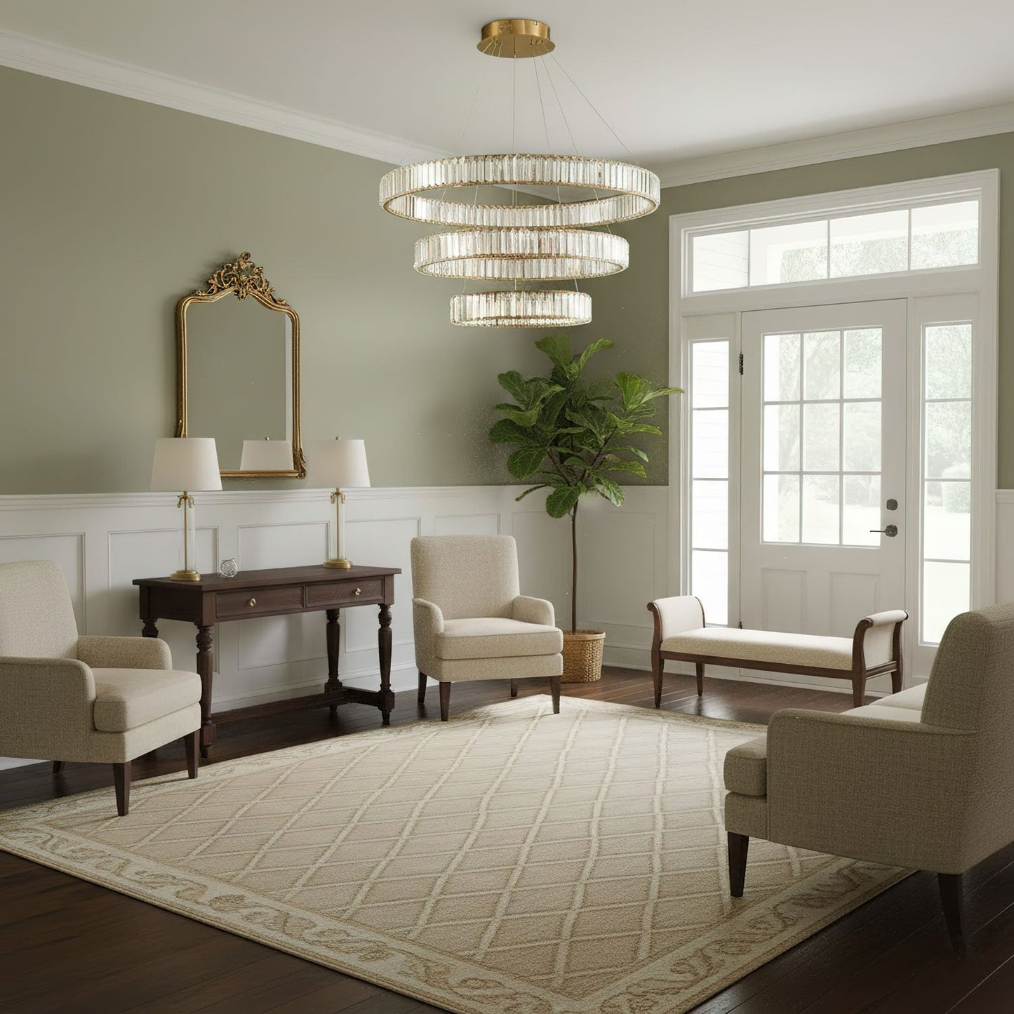 Bertolda Modern Chandeliers - Adjustable Height, Energy Efficient Ligh