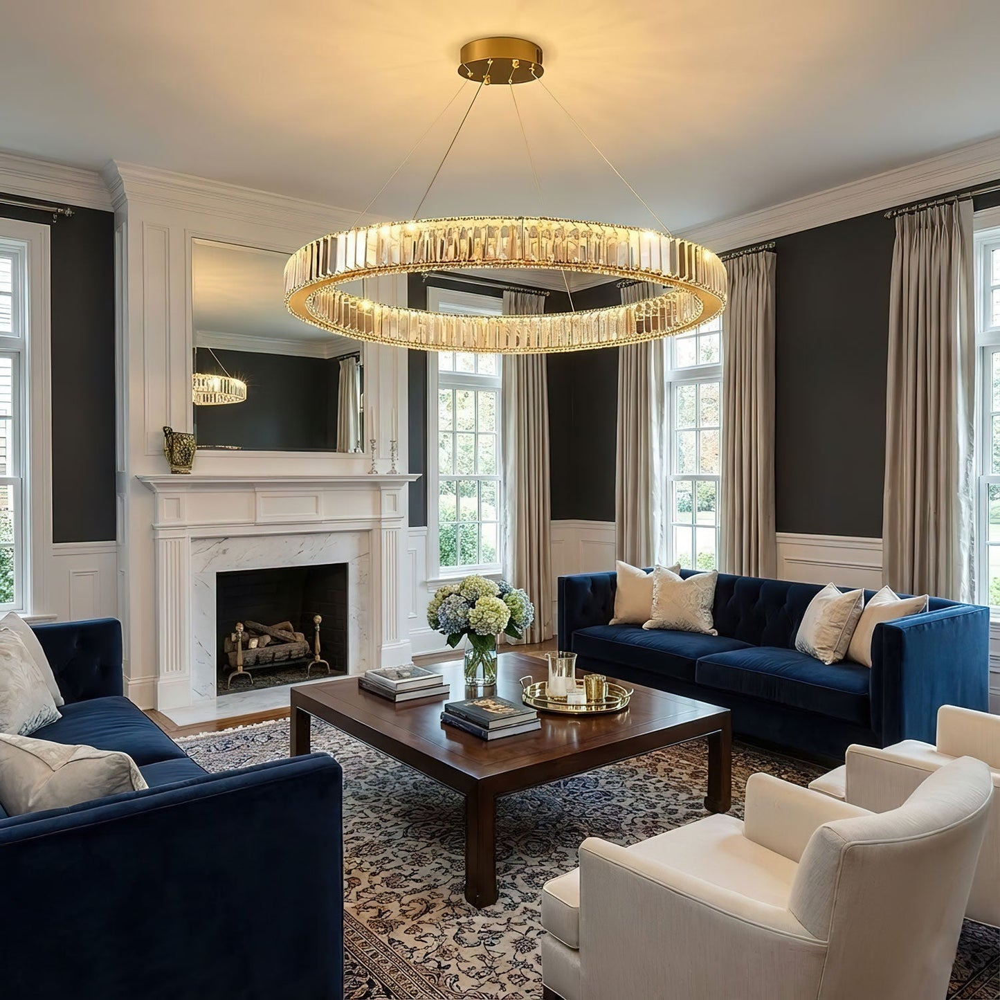 Bertolda Modern Chandeliers - Adjustable Height, Energy Efficient Ligh