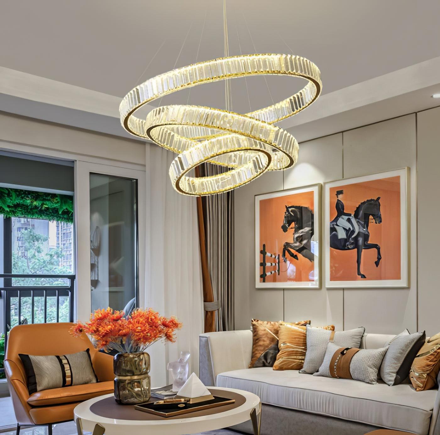 Bertolda Modern Chandeliers - Adjustable Height, Energy Efficient Ligh