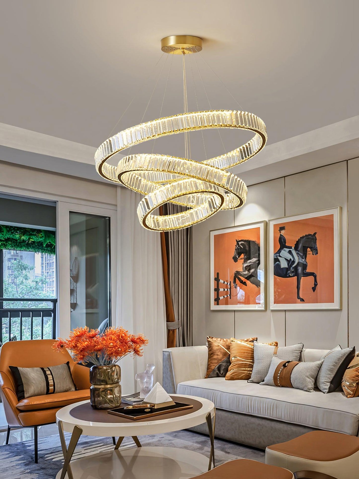 Bertolda Modern Chandeliers - Adjustable Height, Energy Efficient Ligh