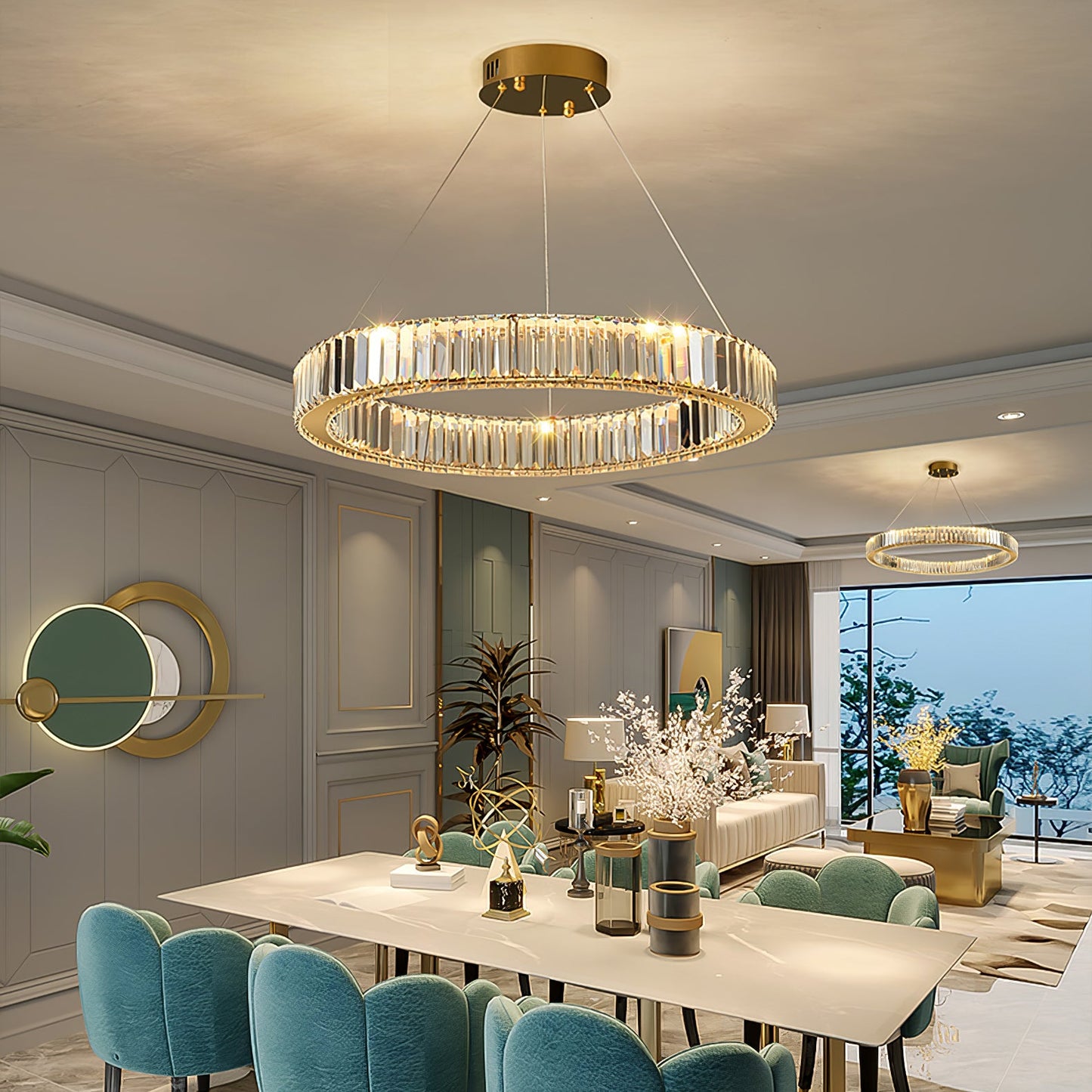 Bertolda Modern Chandeliers - Adjustable Height, Energy Efficient Ligh