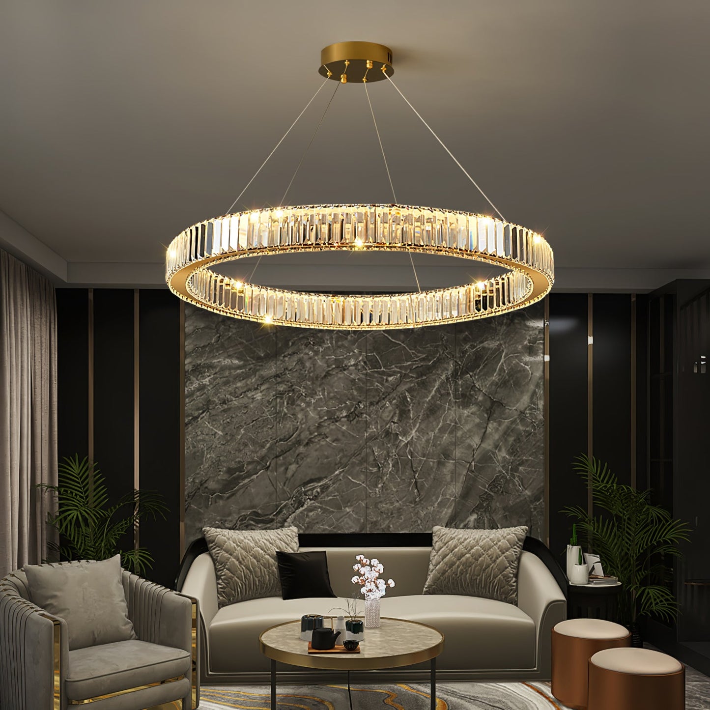 Bertolda Modern Chandeliers - Adjustable Height, Energy Efficient Ligh