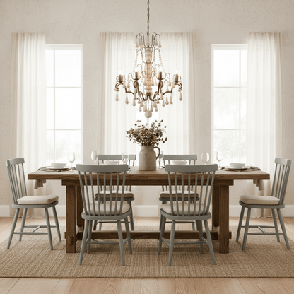 Bessie Chandelier - Elegant Crystal Design with Adjustable Height
