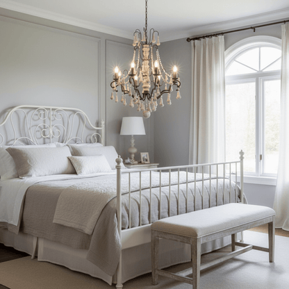 Bessie Chandelier - Elegant Crystal Design with Adjustable Height