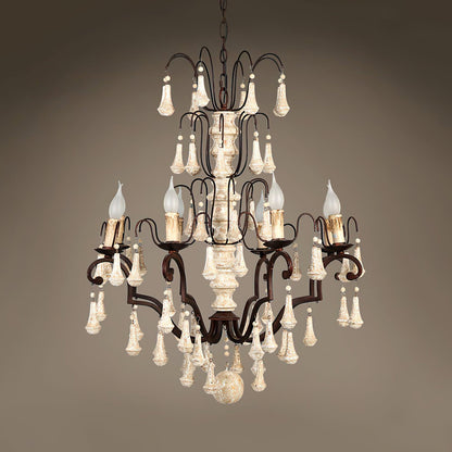 Bessie Chandelier - Elegant Crystal Design with Adjustable Height