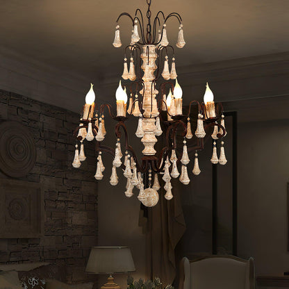 Bessie Chandelier - Elegant Crystal Design with Adjustable Height