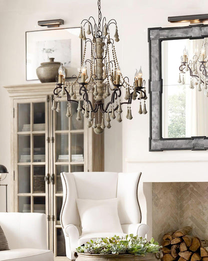Bessie Chandelier - Elegant Crystal Design with Adjustable Height