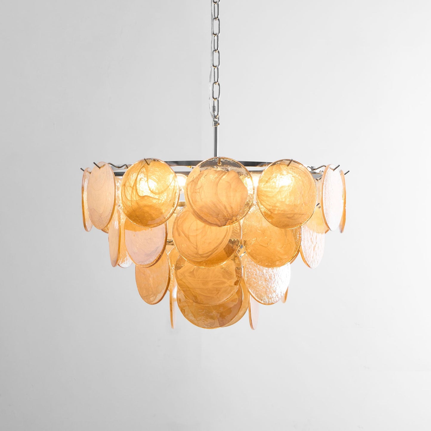 Bettina Glass Chandelier - Elegant Design with Adjustable Height & LED