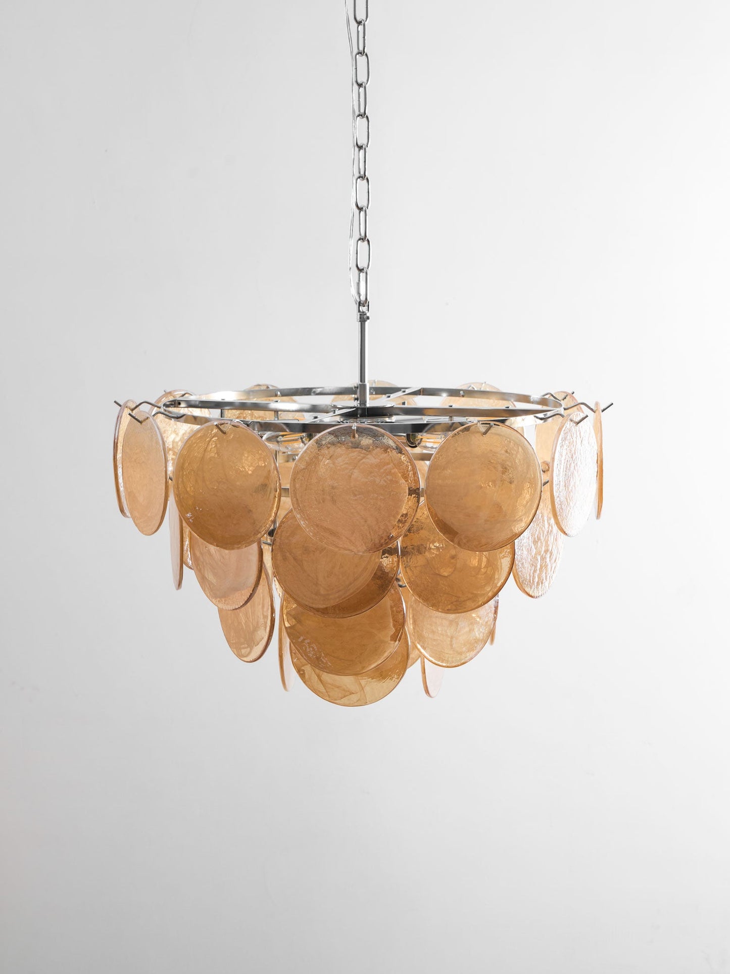 Bettina Glass Chandelier - Elegant Design with Adjustable Height & LED