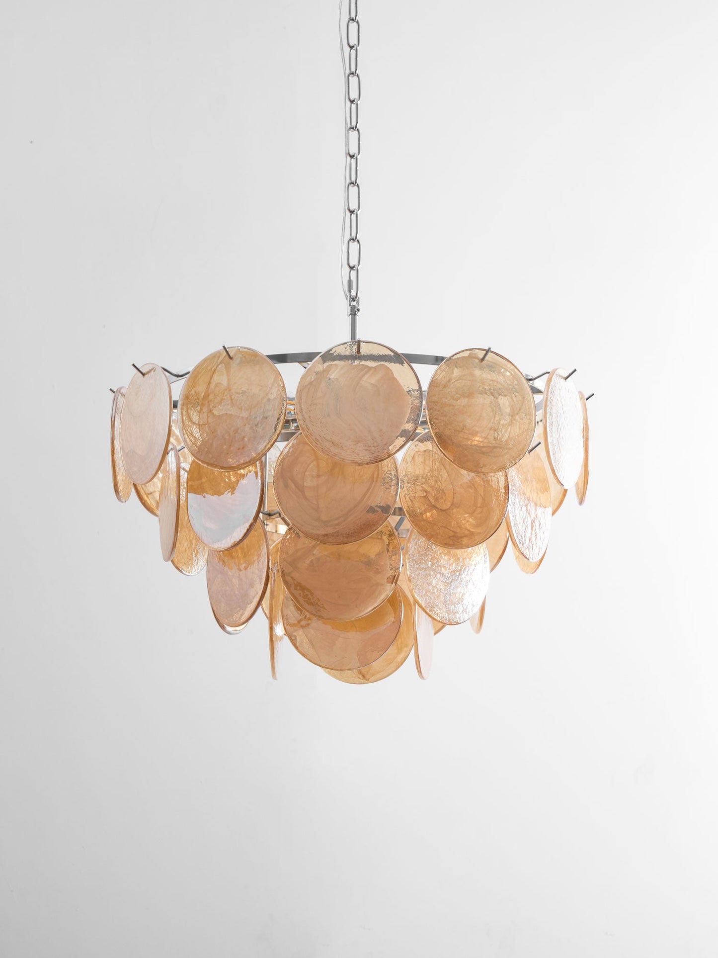 Bettina Glass Chandelier - Elegant Design with Adjustable Height & LED