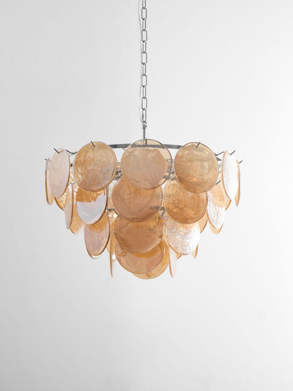 Bettina Glass Chandelier - Elegant Design with Adjustable Height & LED