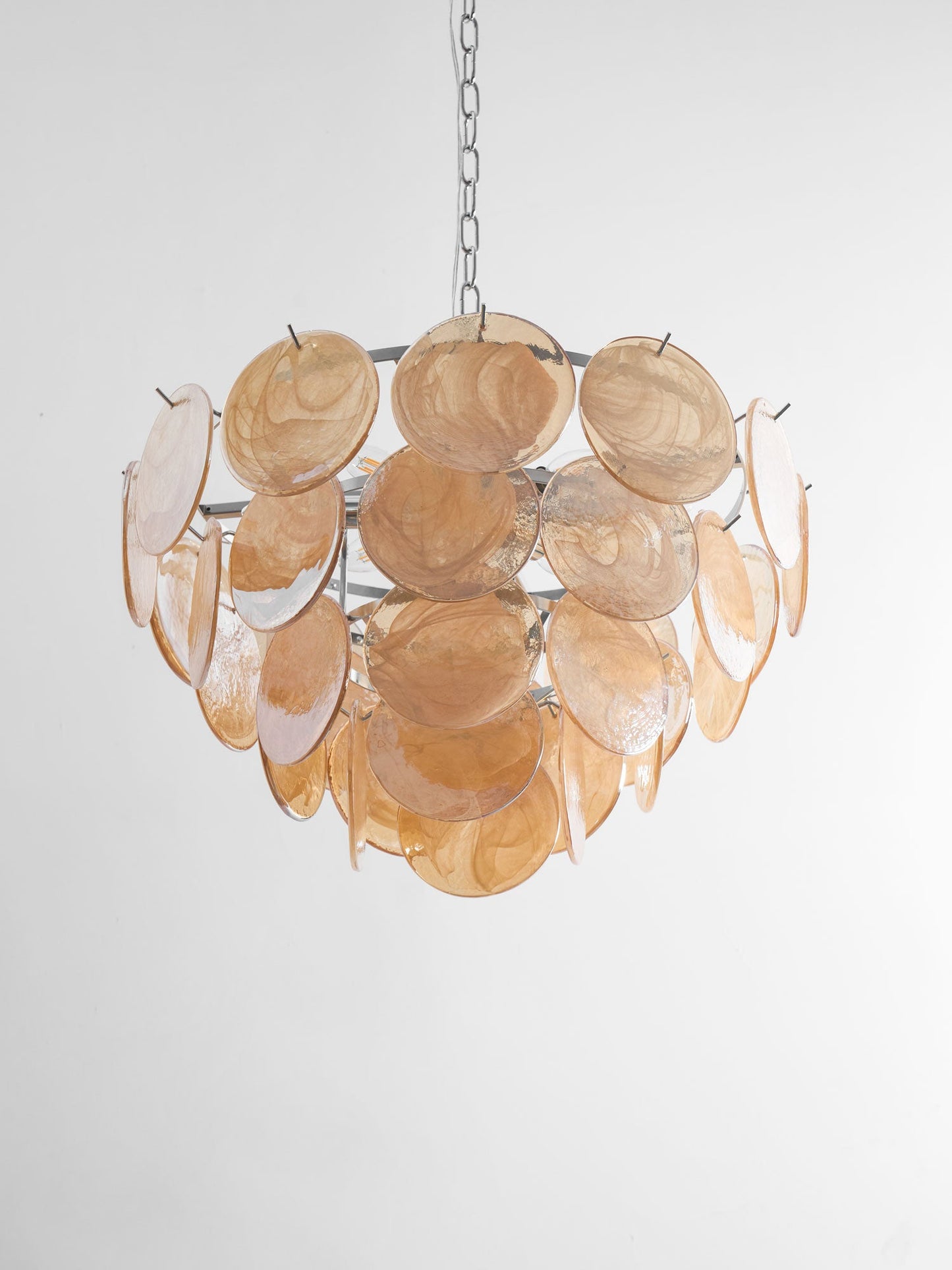 Bettina Glass Chandelier - Elegant Design with Adjustable Height & LED