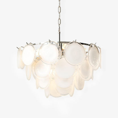 Bettina Glass Chandelier - Elegant Design with Adjustable Height & LED