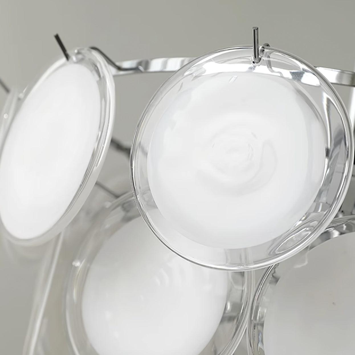Bettina Glass Chandelier - Elegant Design with Adjustable Height & LED