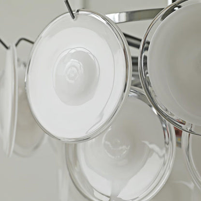 Bettina Glass Chandelier - Elegant Design with Adjustable Height & LED