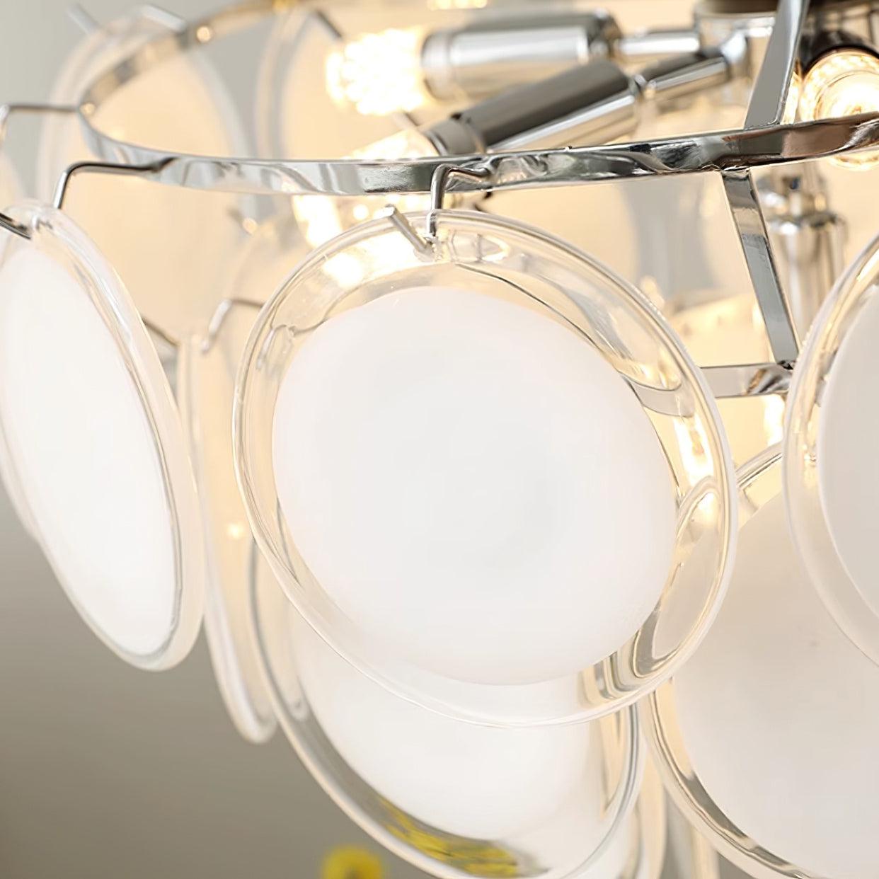 Bettina Glass Chandelier - Elegant Design with Adjustable Height & LED