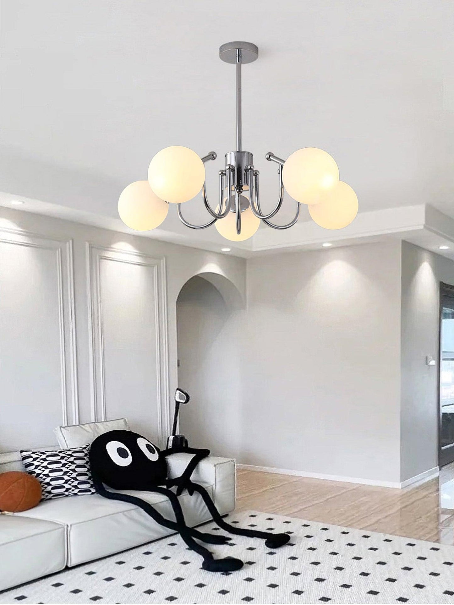 Bianca Chandelier - Elegant Lighting Fixture with Adjustable Height &