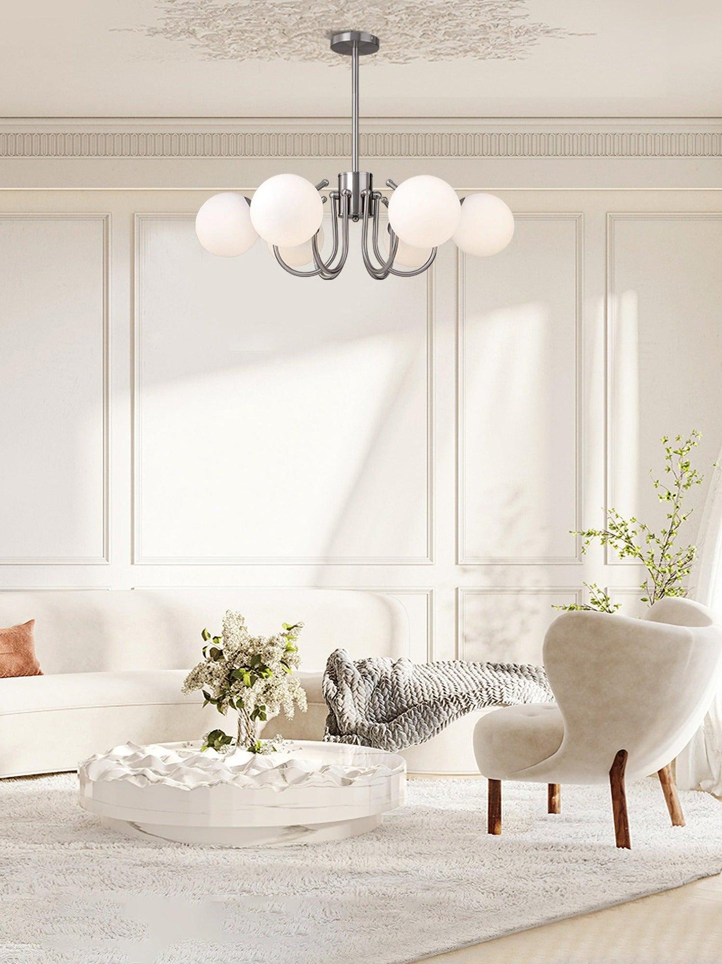 Bianca Chandelier - Elegant Lighting Fixture with Adjustable Height &