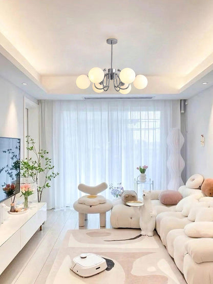 Bianca Chandelier - Elegant Lighting Fixture with Adjustable Height &