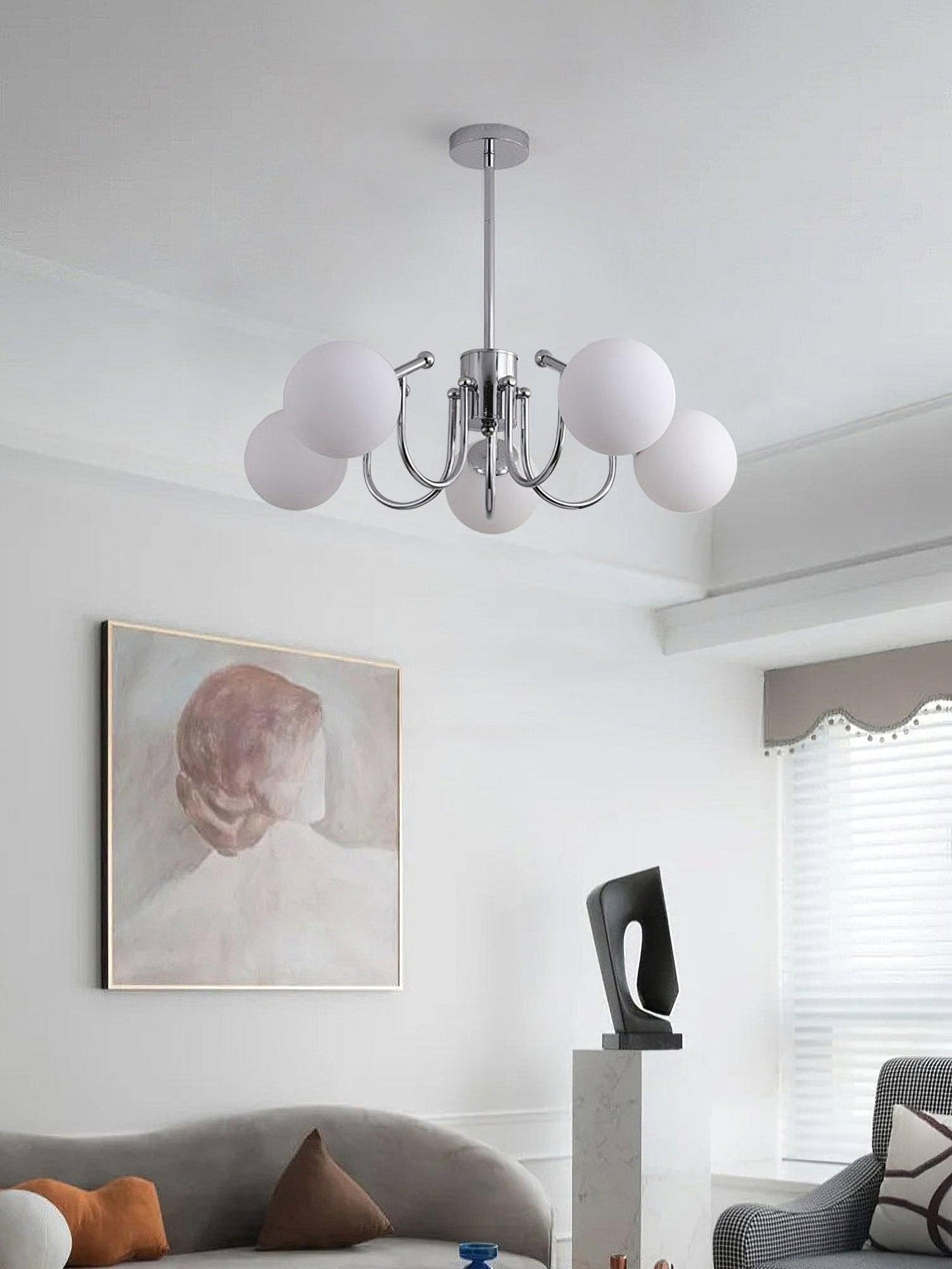Bianca Chandelier - Elegant Lighting Fixture with Adjustable Height &