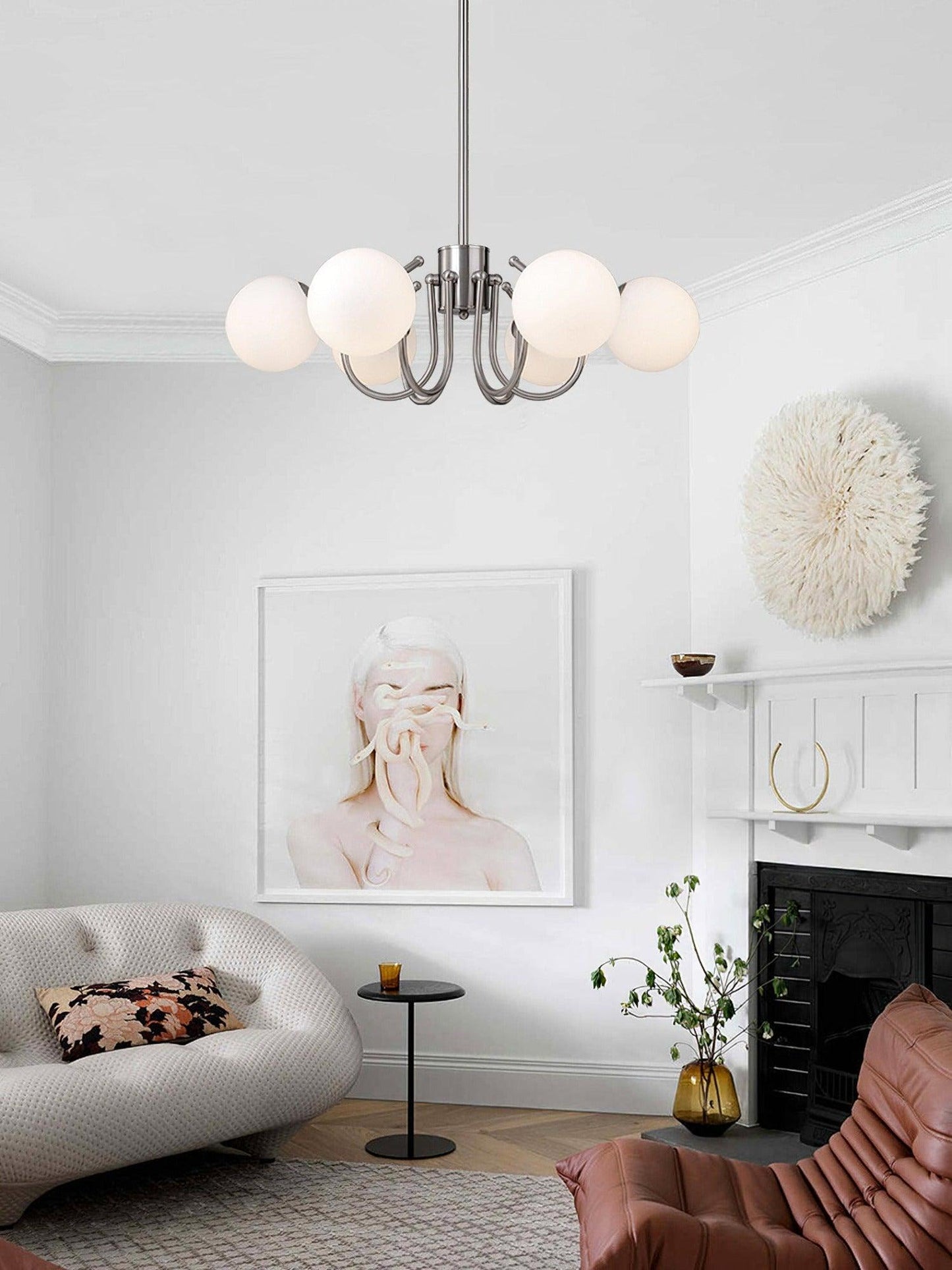Bianca Chandelier - Elegant Lighting Fixture with Adjustable Height &