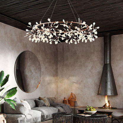 Big O Firefly LED Chandelier - Dimmable, Modern Design, Energy Efficie