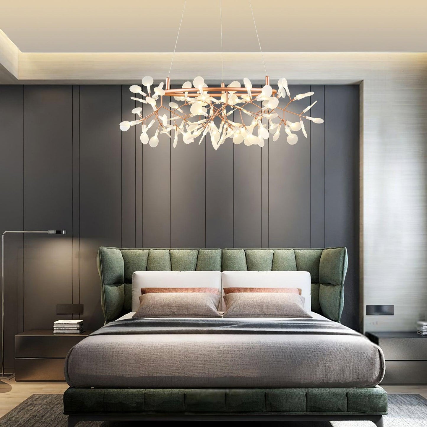 Big O Firefly LED Chandelier - Dimmable, Modern Design, Energy Efficie